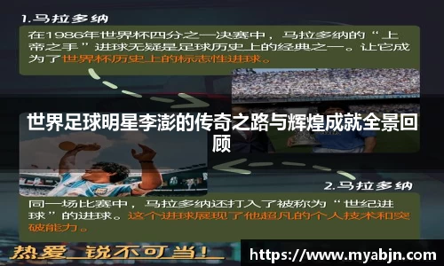 世界足球明星李澎的传奇之路与辉煌成就全景回顾